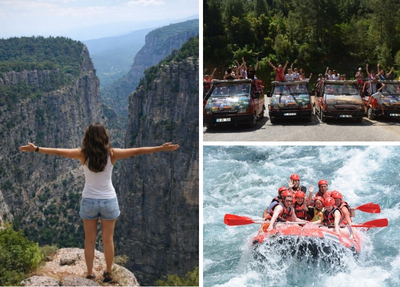Side Combo Tour ( Jeep Safari, Rafting Tazi-Schlucht )