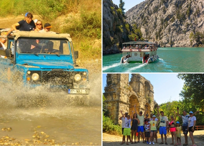Jeep Safari Tour in Side (Grünen Canyon, Bootstour & Jeep Safari)